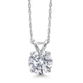 1.00 CTW Lab-Grown Round Diamond Solitaire Pendant in Solid 14K Gold – F Color, VS Clarity, AGI Certified