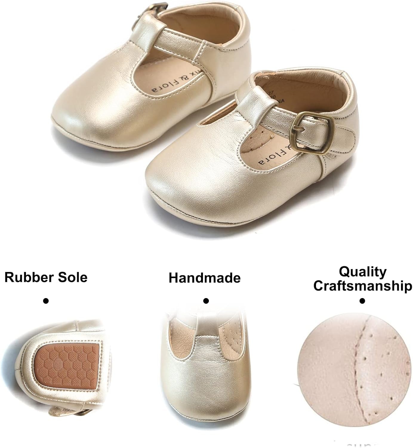 Soft Sole Baby Shoes - Infant Baby Walking Shoes Moccasinss Rubber Sole Crib Shoes