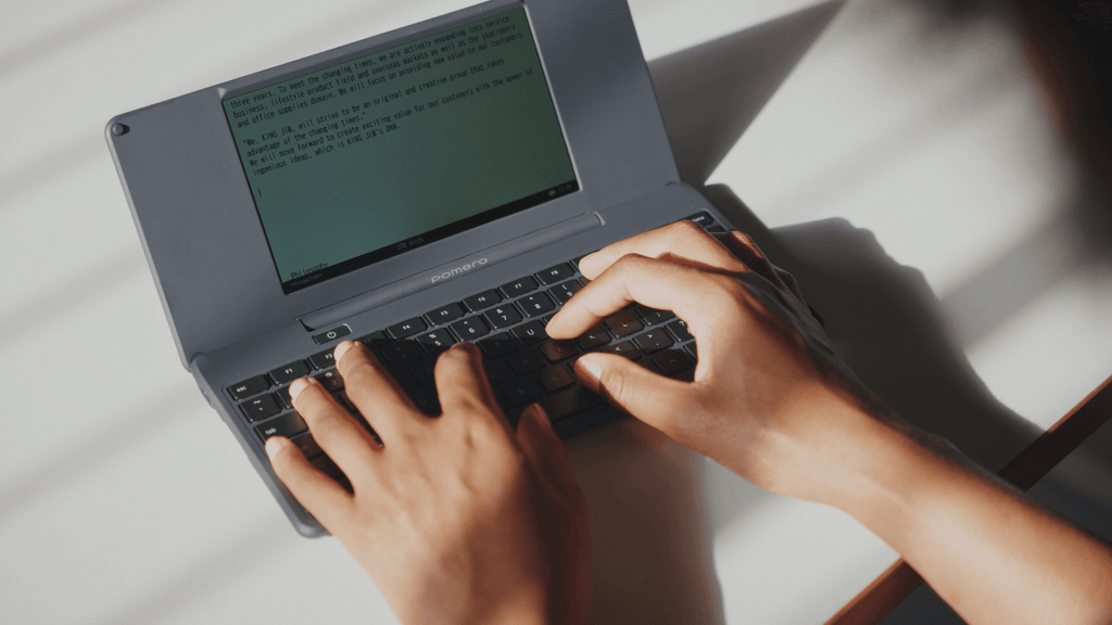 pomera - Full-Suite Typewriter For Focused Writing Includes Screen Protector Film