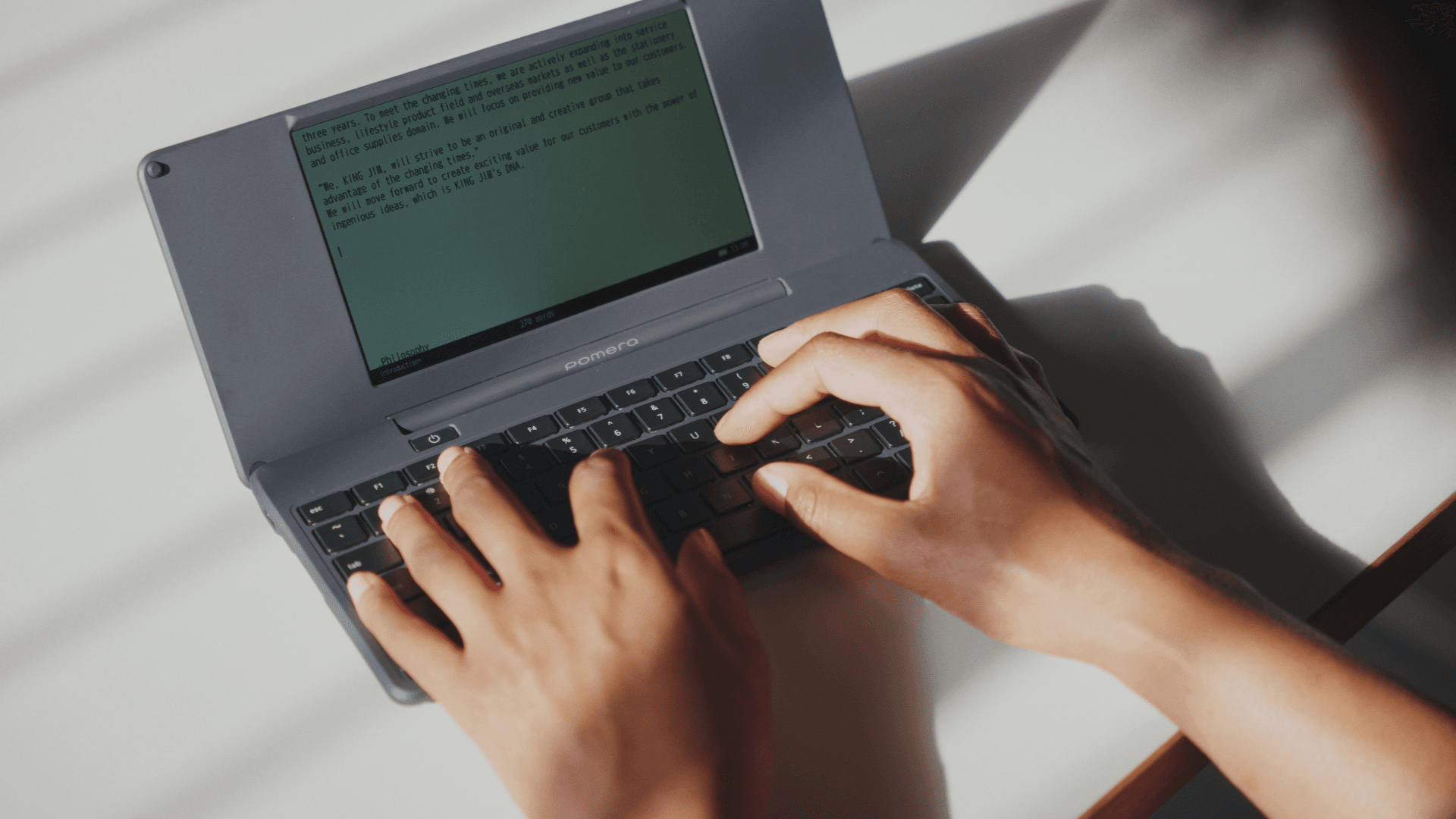 pomera - Full-Suite Typewriter For Focused Writing Includes Screen Protector Film