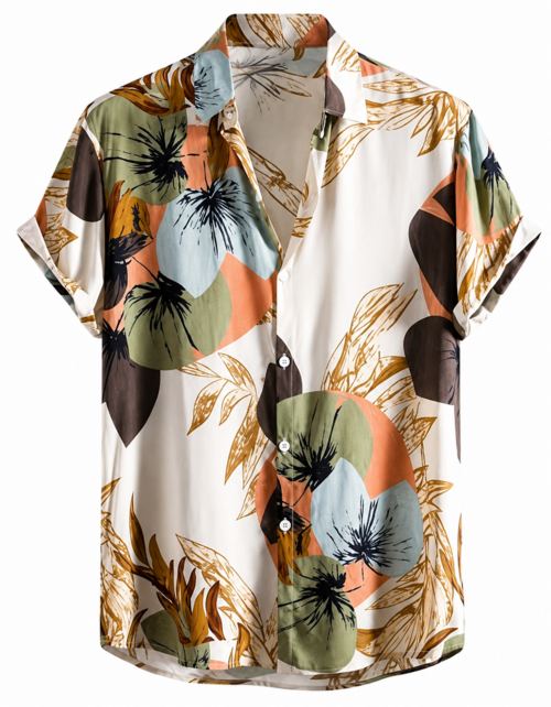 Men's Casual Button-Up Shirt
