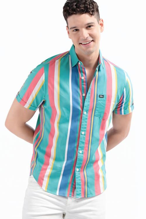 Men's Regular Fit Collared Shirt