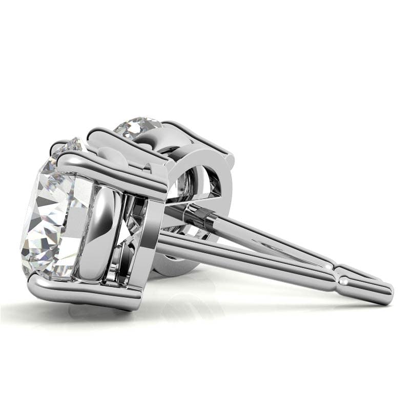 0.50 CTW AGI Certified Lab Grown Diamond (G-VS)  Stud Earrings in Choice Of 14K White or Yellow Gold